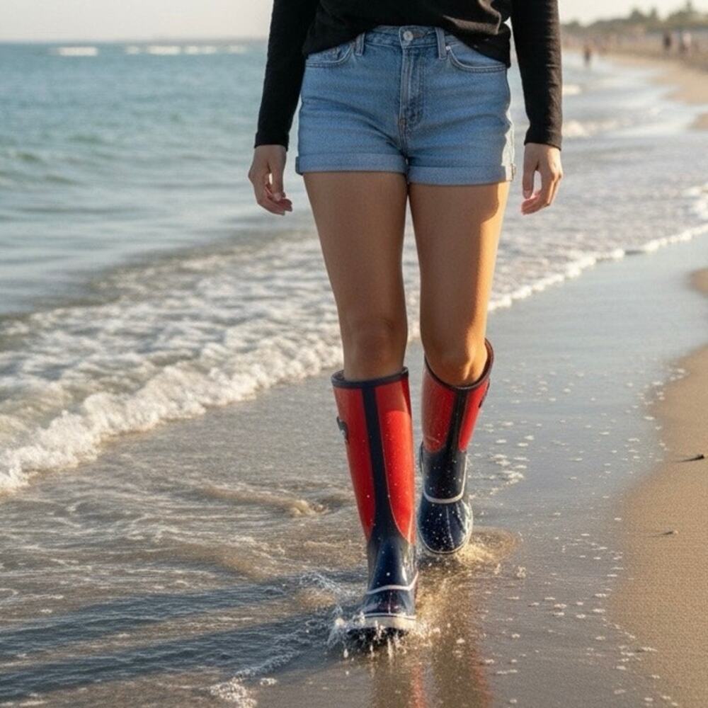 Sorel Sorellington rubber rain boots sz 7 waterproof puddle jumpers NL 1523 698 - Picture 15 of 15